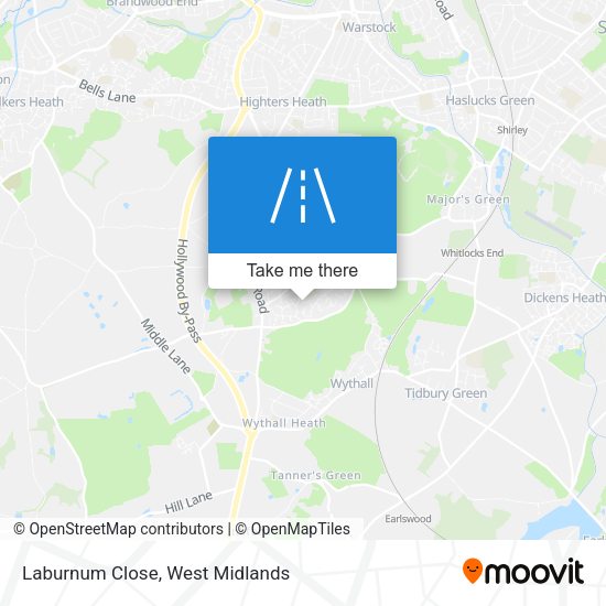 Laburnum Close map