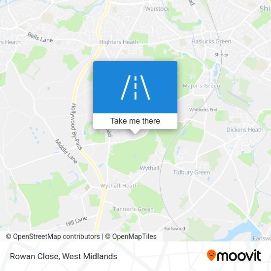 Rowan Close map