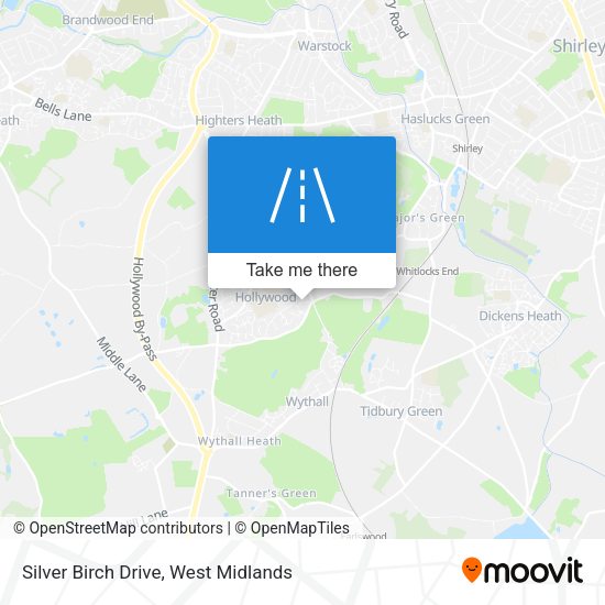 Silver Birch Drive map