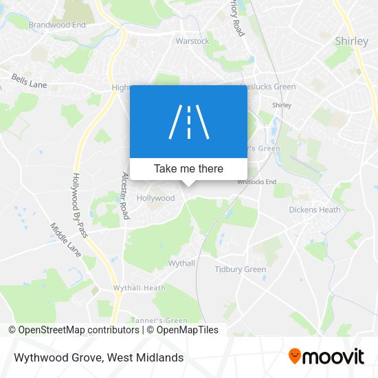 Wythwood Grove map