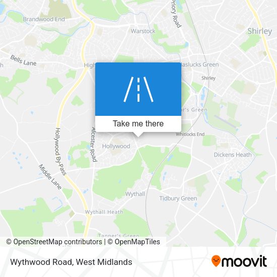 Wythwood Road map