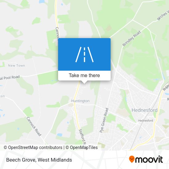 Beech Grove map