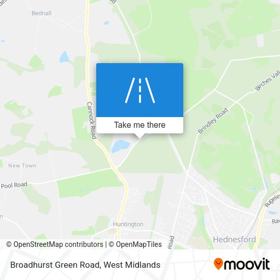 Broadhurst Green Road map