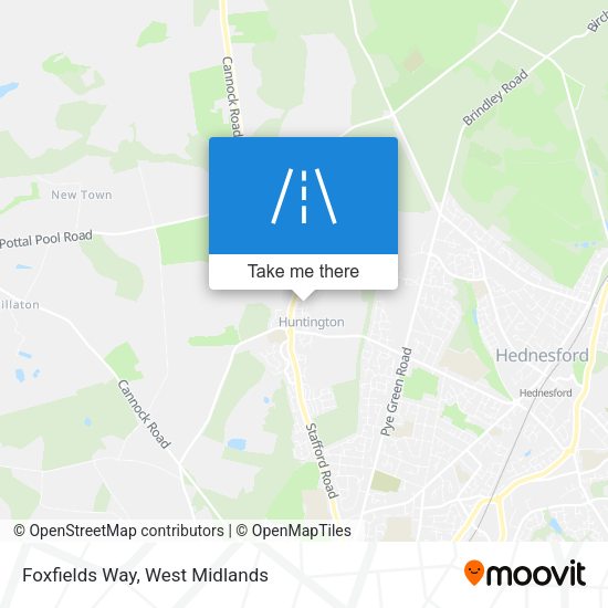 Foxfields Way map