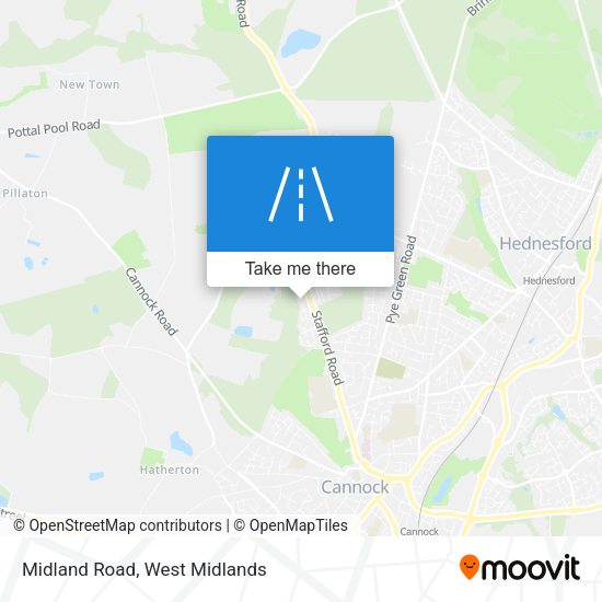 Midland Road map