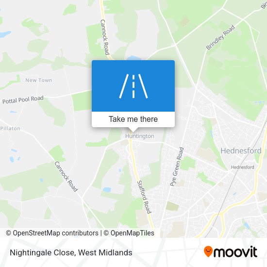 Nightingale Close map