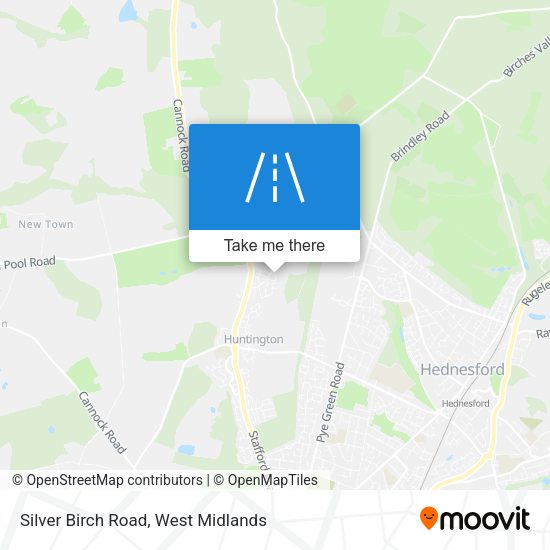Silver Birch Road map