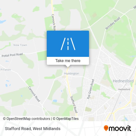 Stafford Road map