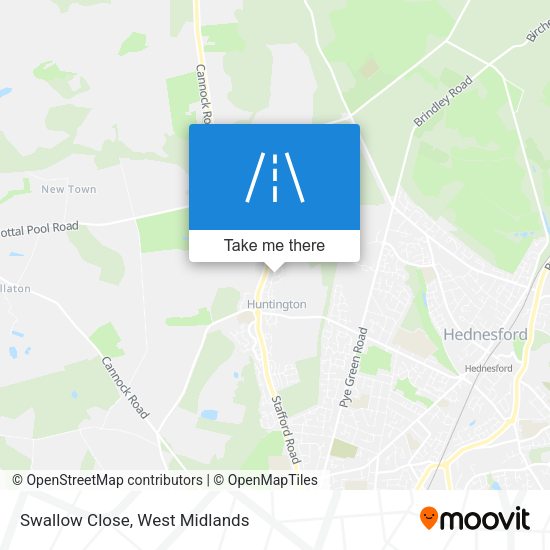 Swallow Close map