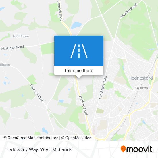 Teddesley Way map