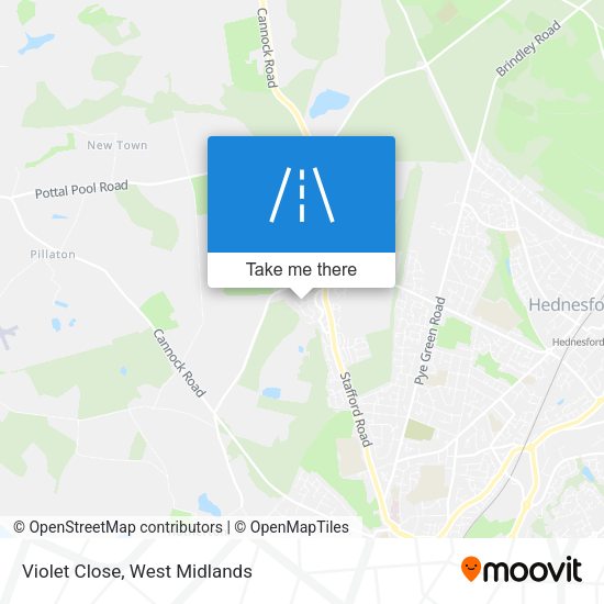 Violet Close map