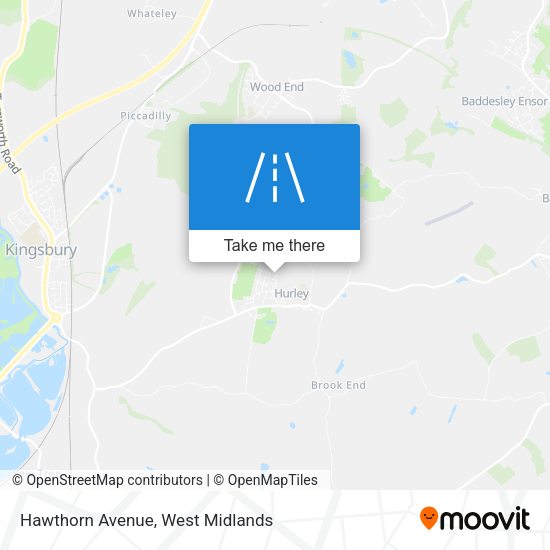 Hawthorn Avenue map