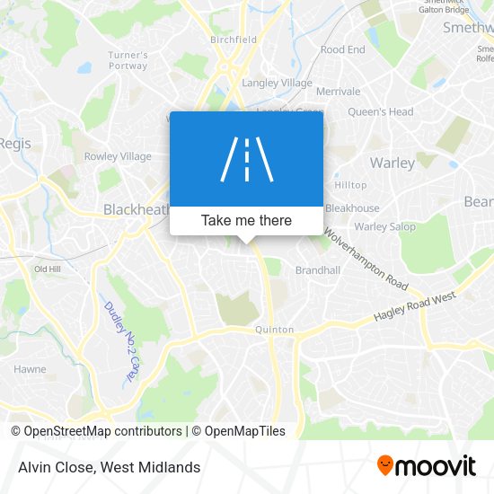 Alvin Close map