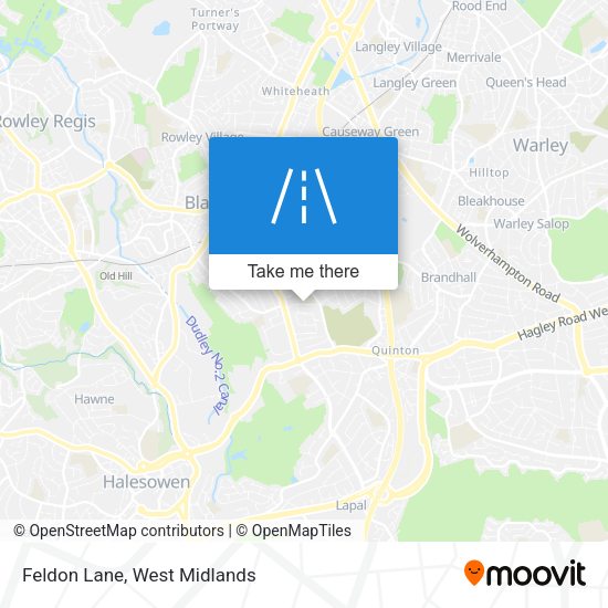 Feldon Lane map