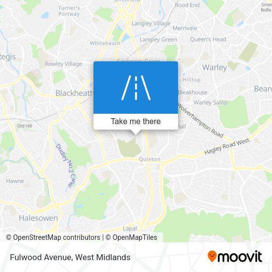 Fulwood Avenue map
