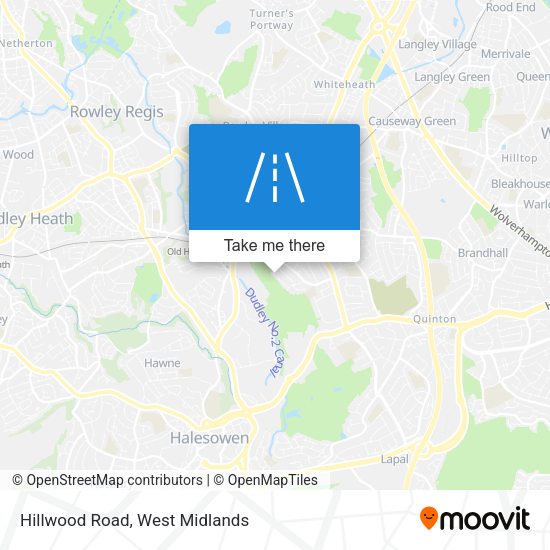 Hillwood Road map