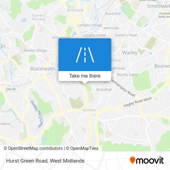 Hurst Green Road map
