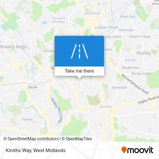 Kiniths Way map