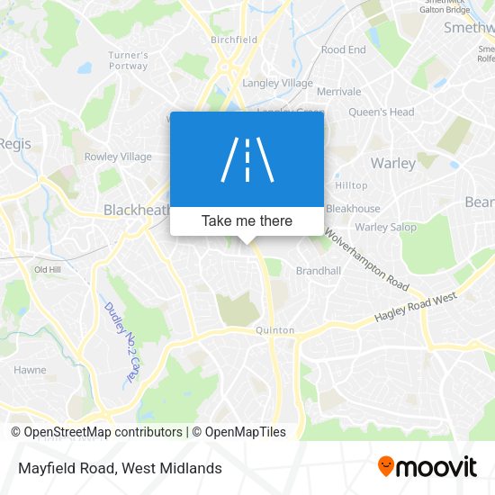 Mayfield Road map