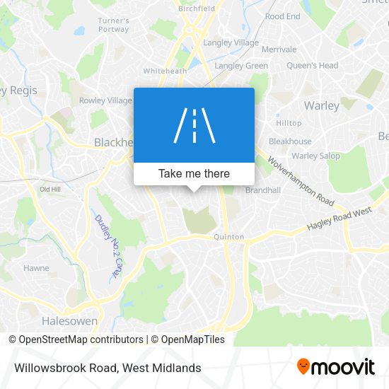 Willowsbrook Road map