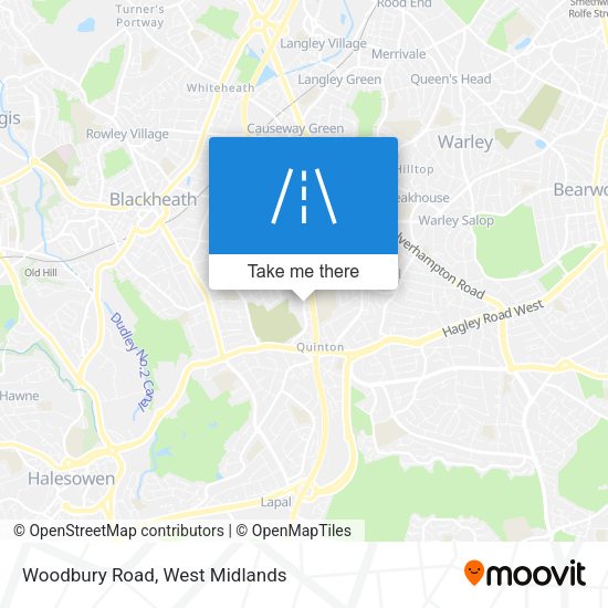 Woodbury Road map