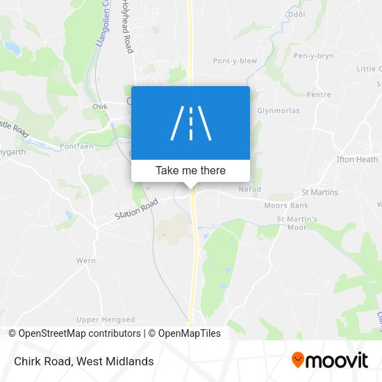 Chirk Road map