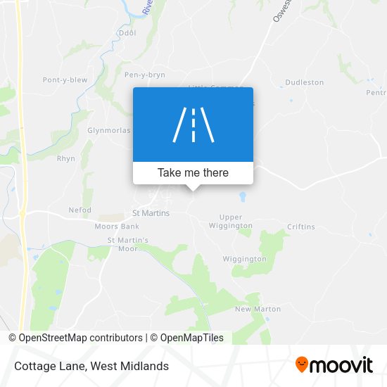Cottage Lane map