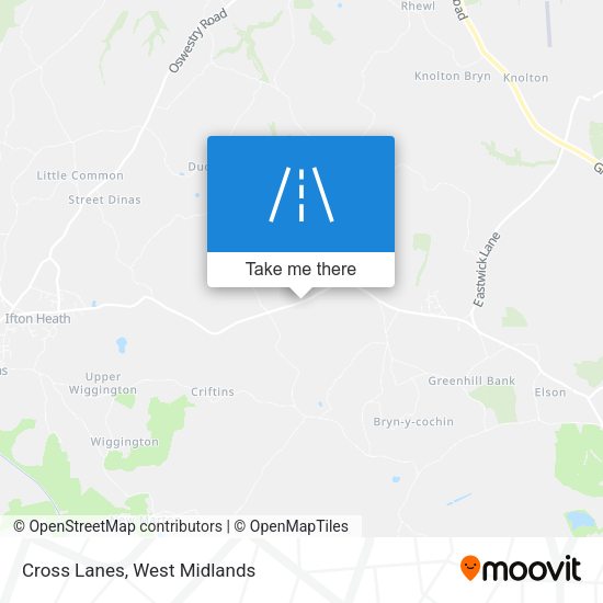 Cross Lanes map
