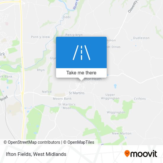 Ifton Fields map