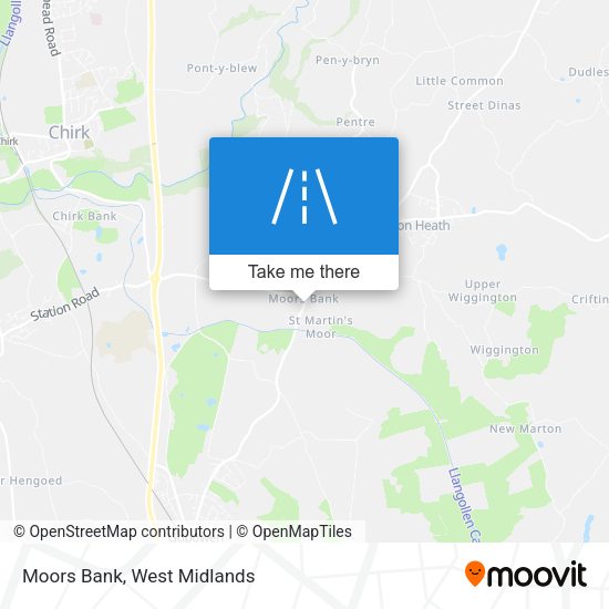 Moors Bank map