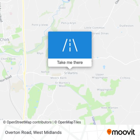 Overton Road map