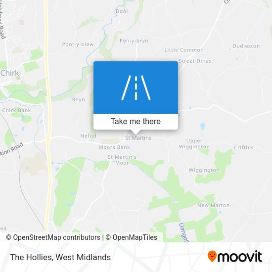 The Hollies map