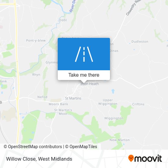 Willow Close map