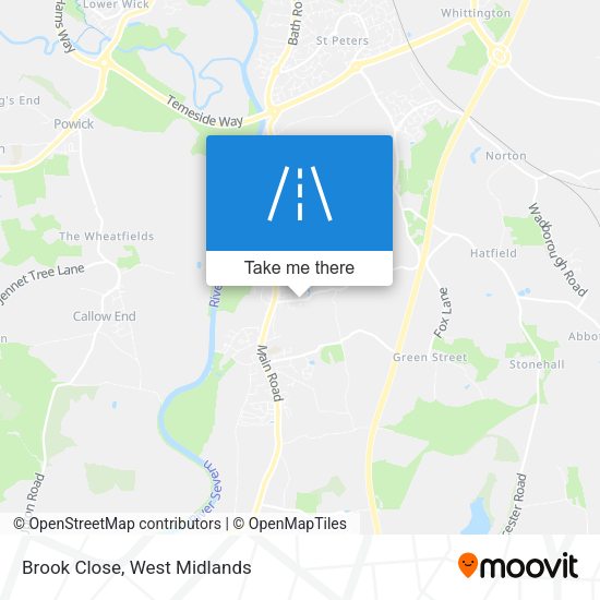 Brook Close map