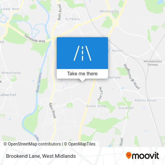 Brookend Lane map