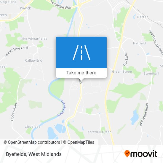 Byefields map