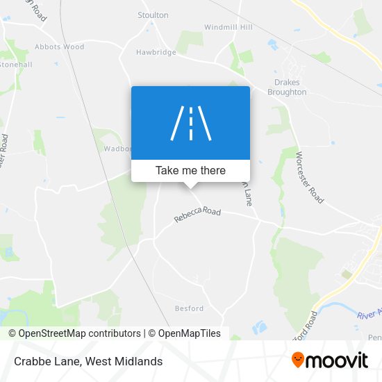 Crabbe Lane map