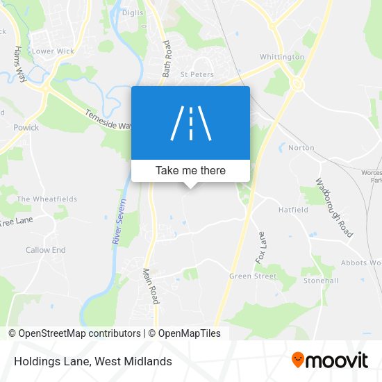 Holdings Lane map
