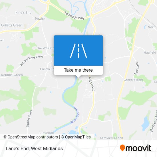 Lane's End map