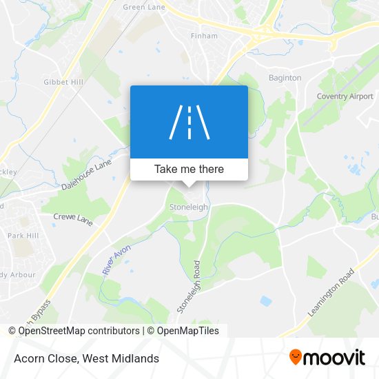 Acorn Close map