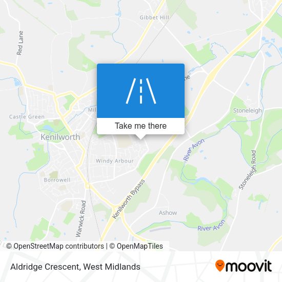 Aldridge Crescent map