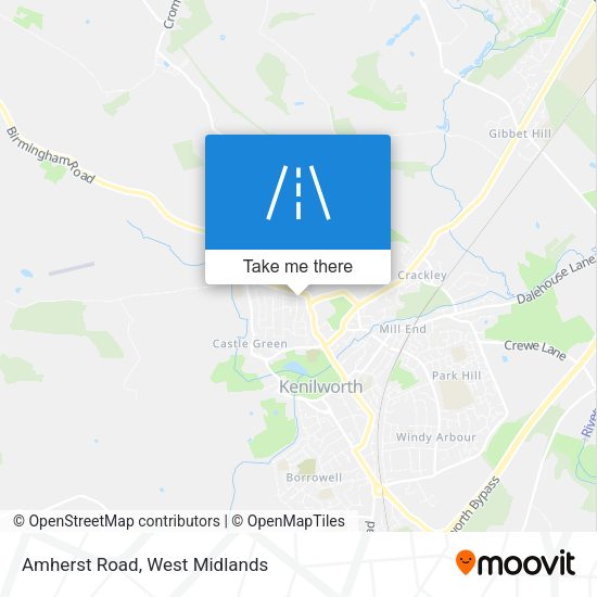 Amherst Road map