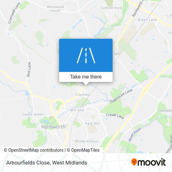 Arbourfields Close map