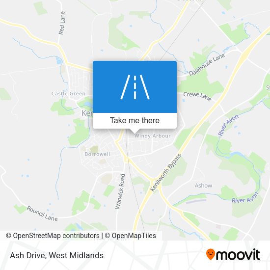 Ash Drive map
