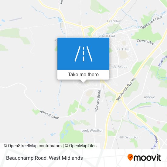 Beauchamp Road map