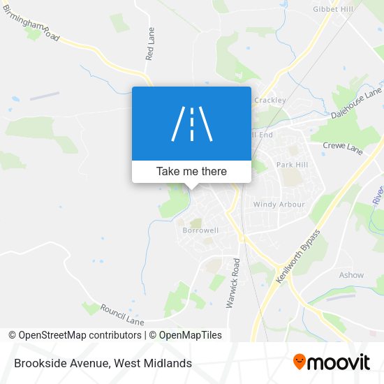 Brookside Avenue map