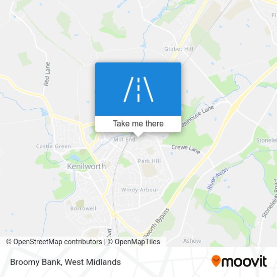 Broomy Bank map