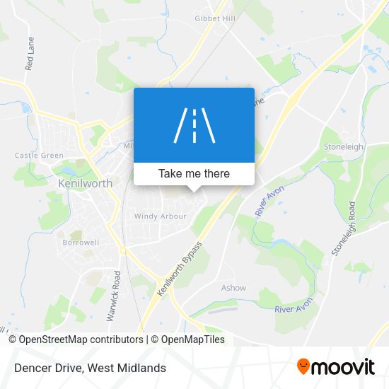Dencer Drive map