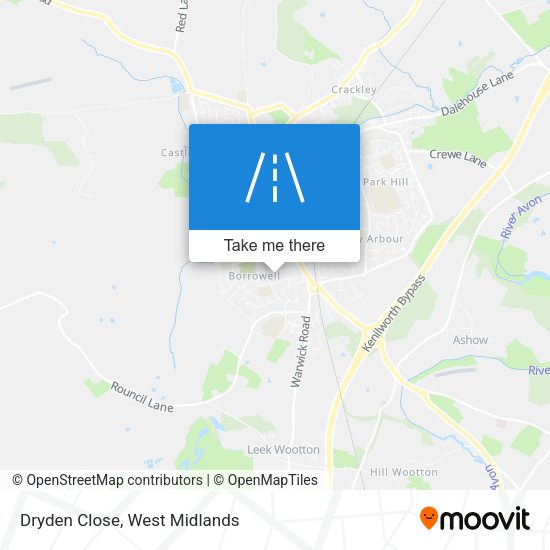 Dryden Close map