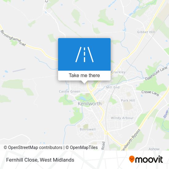 Fernhill Close map